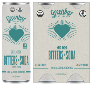 Greenbar Distillery Earl Grey Bitters + Soda (4 pk)