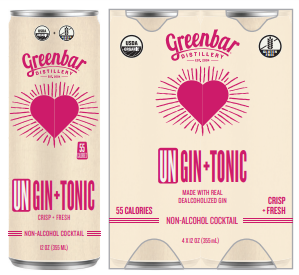 Greenbar Distillery UnGin + Tonic (4 pk)