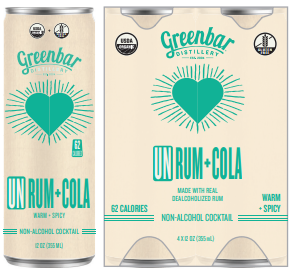 Greenbar Distillery UnRum + Cola (4 pk)